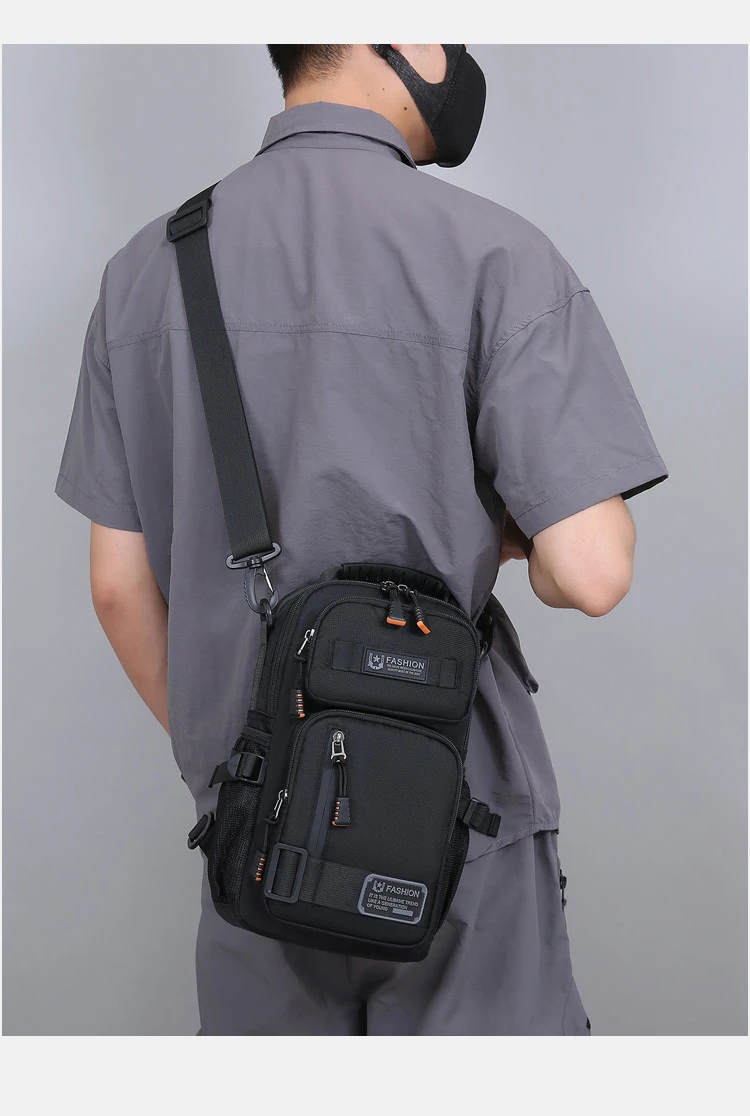 Mode männer Taille Packs Brust Tasche Hohe Qualität Oxford Umhängetaschen Für Männer Mode Lässig Männer Tasche Handtasche Männlichen Brust pack – Detail 24