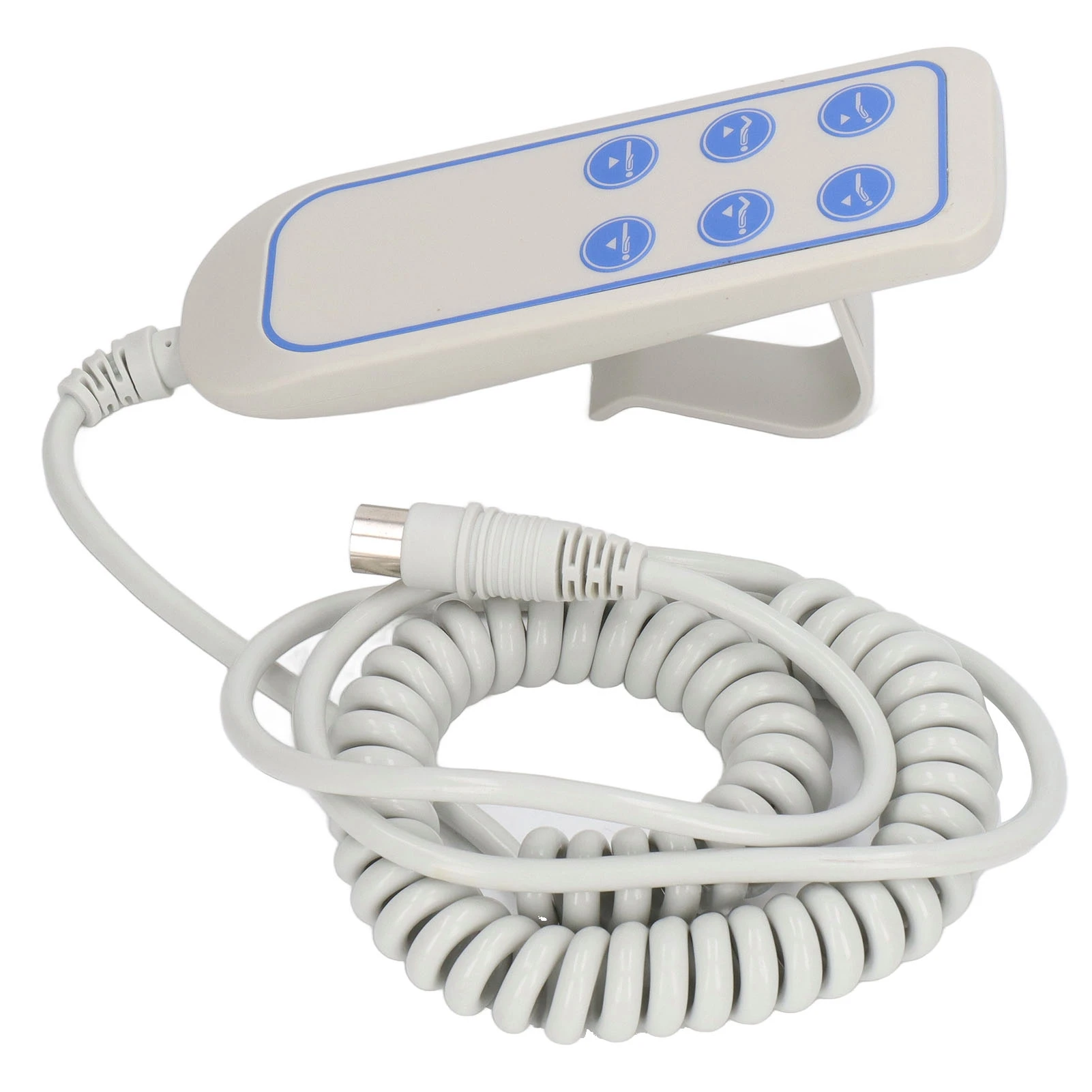Controller reclinabile per letto sollevabile professionale PVC elettrico IP66 Sedia sollevabile resistente all'usura Controllo manuale remoto per ospedale (8 pin)