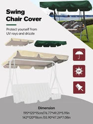 Swing Chair Cover Playground Swing Chair Top Cover Back-Garden Hammock Cover Waterproof&rainproof Sunshade Canopy Outdoor Tools