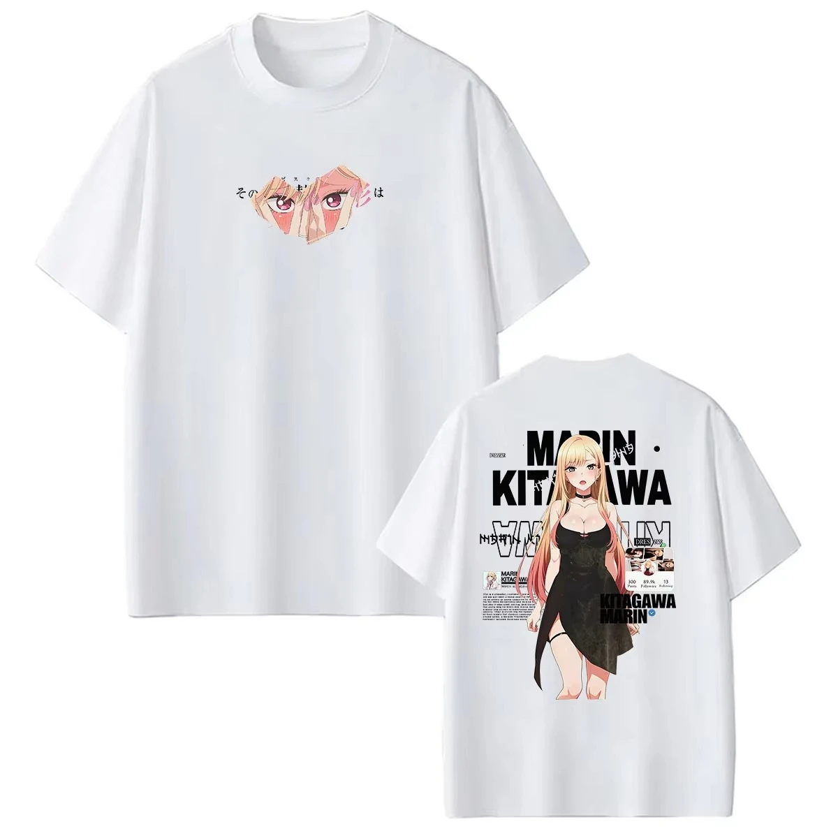 Hot Sale My Dress-Up Darling Kitagawa Marin Anime T Shirt Men Women Vintage Ctue Fashion T-shirts Y2k Hip Hop Streetwear Top