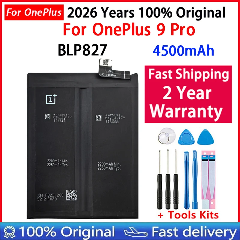 Batería de repuesto 100% original para OnePlus Nord N100 N10 1 2 3 3T 5 5T 6 6T 7 7T 8 8T 9 9R 10T X Pro Plus 5