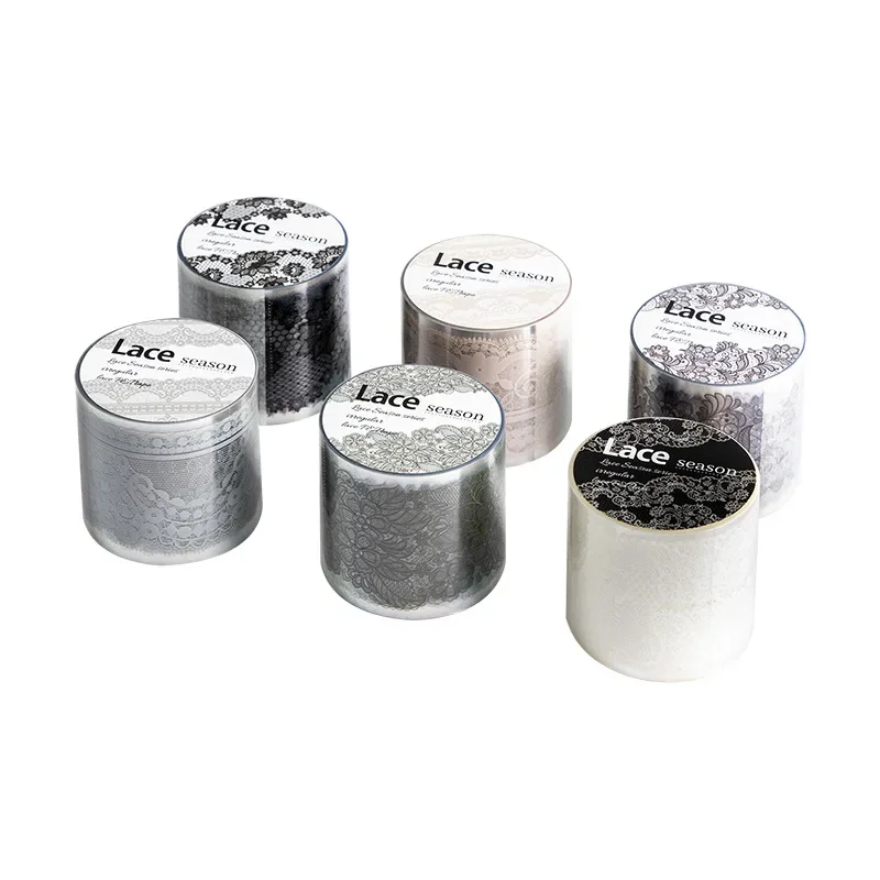 1Roll 2M PET Tape Lace Season contestants Account Collage Decoration Materials DIY Stickers Adhesives Scrapbook 40mm*2M