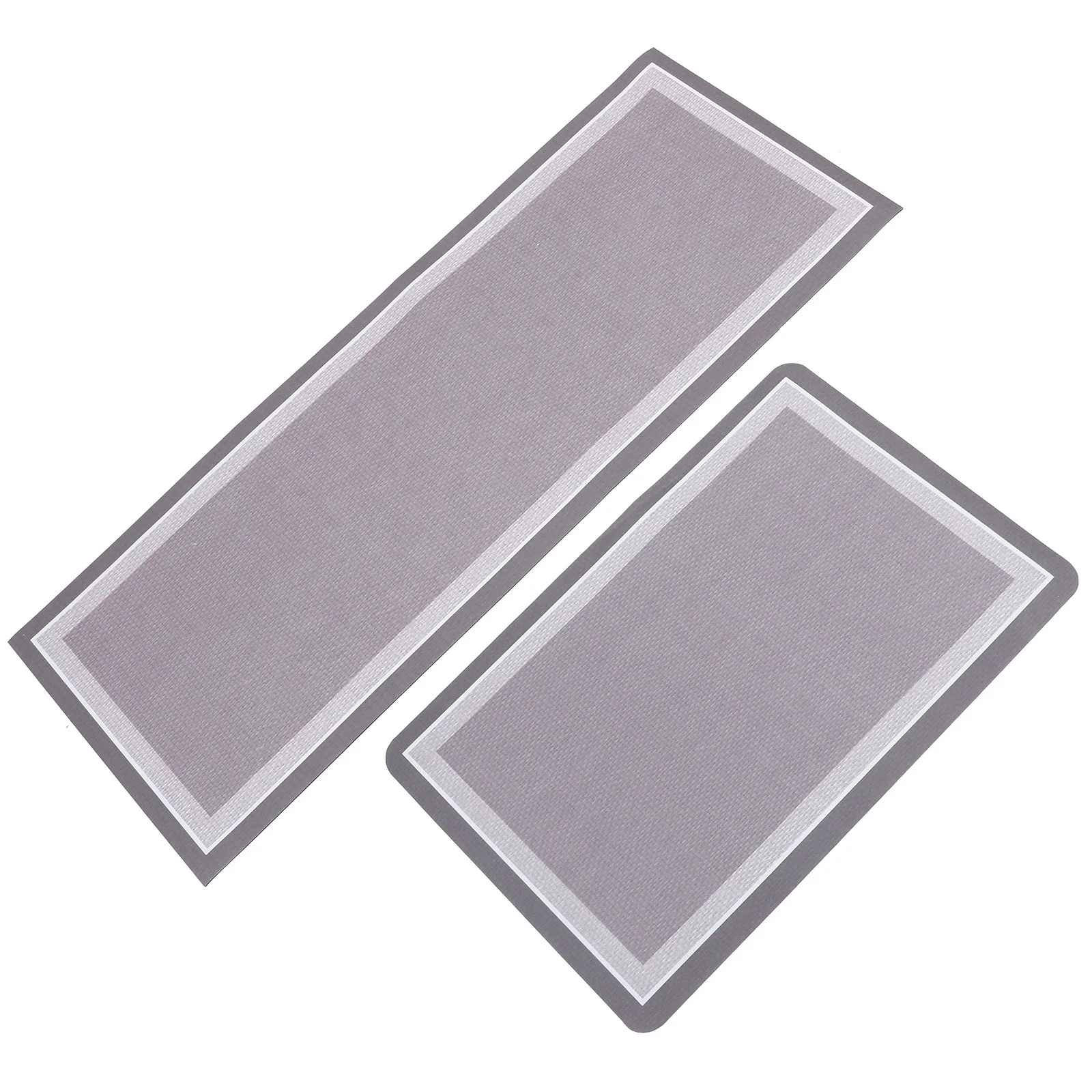 2Pcs Kitchen Floor Mat Anti-Slip Diatomite Mat Absorbent Oil-Absorbing Ground Pad for Kitchen Bathroom Entryway Simple Household