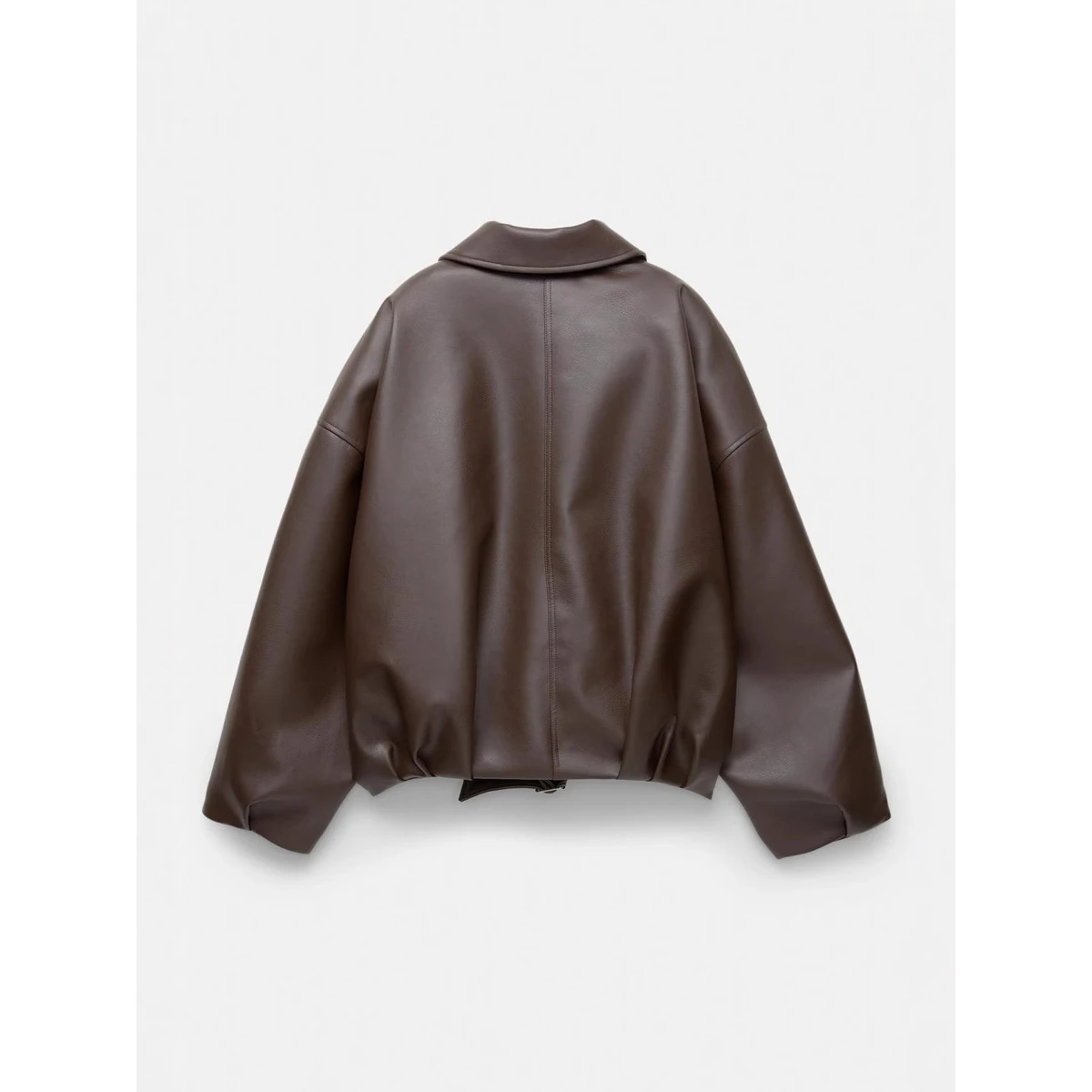 American Sle Pilot Jaet Retro Casual Artificial Leather Top Coat Spring Cross-Border Faionable Women's Leather Coat