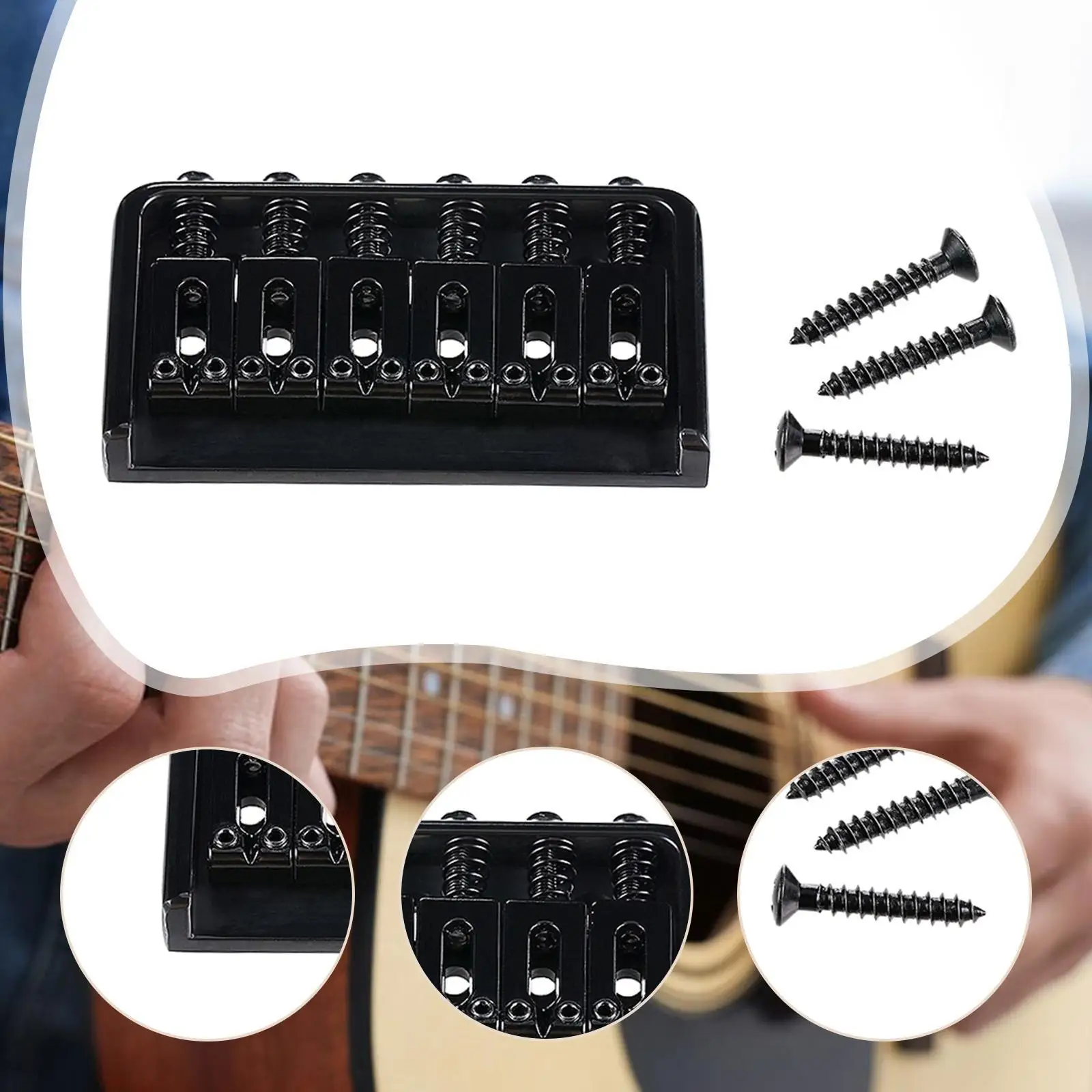 72 مللي متر جسر ذو ذيل صلب ثابت احترافي معدني باس ثابت خفيف الوزن استبدال أجزاء ملحقات ملحقات الجيتار مع المسمار