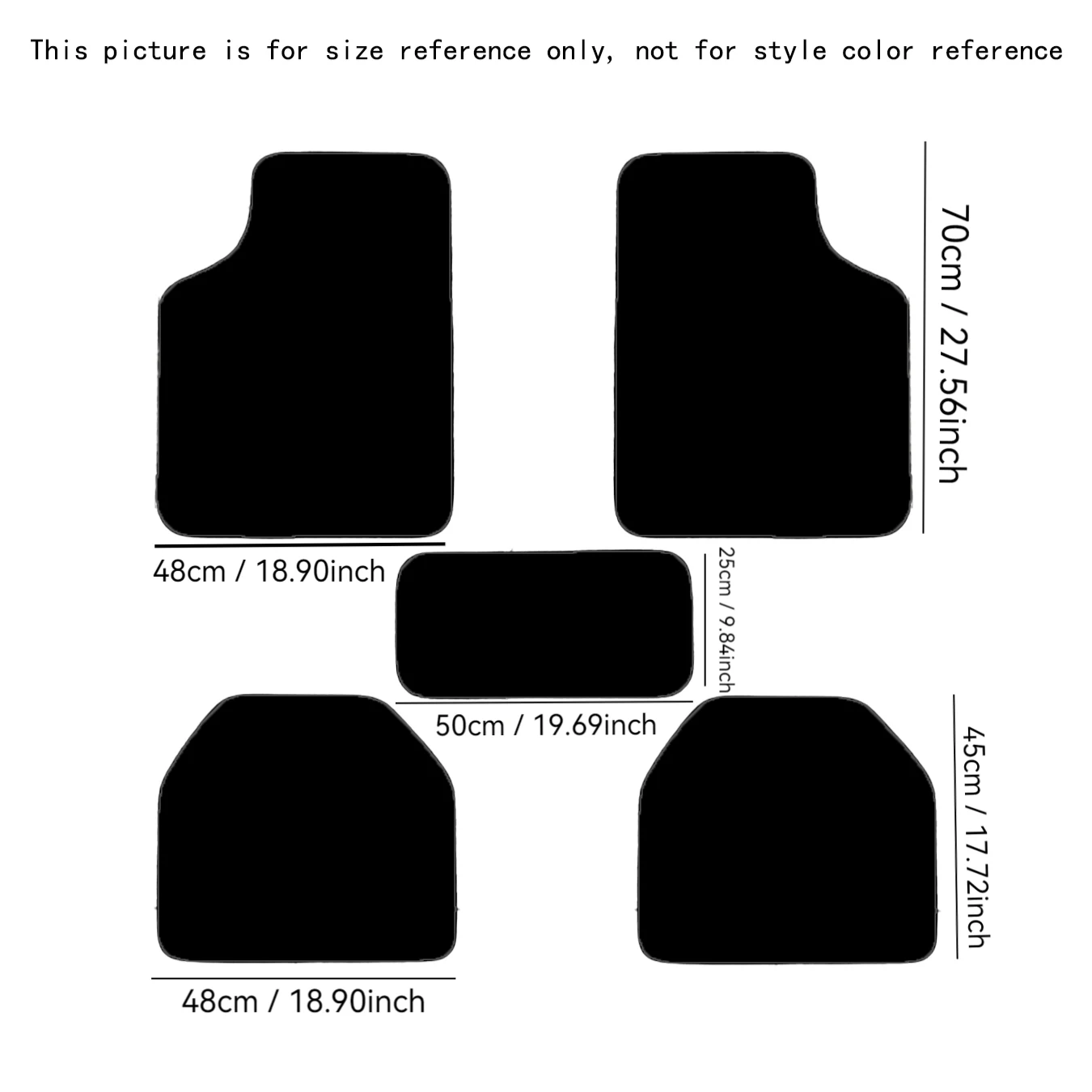 

5pcs Waterproof Leather Car Floor Mats Universal Auto Foot Pad Protector Automobile Interior Carpet Accessories Interior XNG02-H