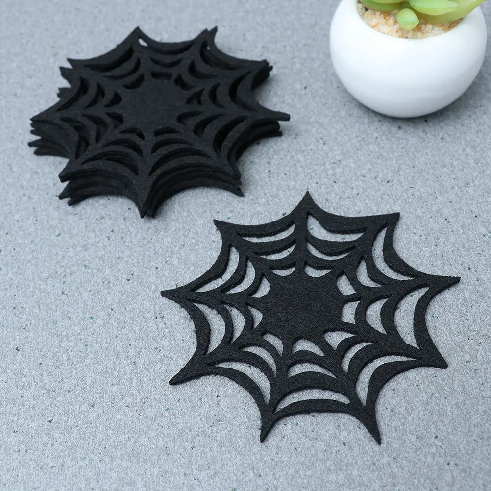 

15Pcs Spider Web Coasters Halloween Party Drink Holder Decorative Cobweb Placemats Spiderweb Coaster Halloween Coaster