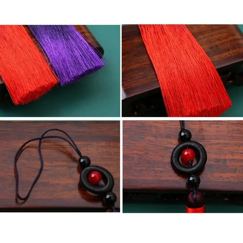 A52E Handcrafted Polyester Tassels for Martial Arts Swords Jewelry Making Accessories
