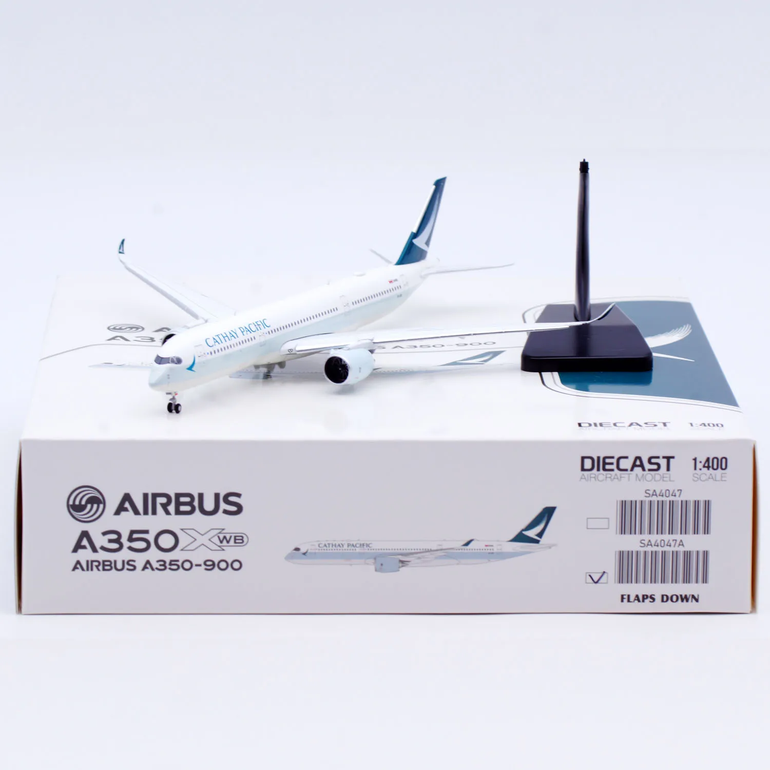 

SA4047A Коллекционный самолет из сплава в подарок JC Wings 1:400 Cathay Pacific Airbus A350-900, литая под давлением модель самолета B-LRX с клапанами вниз