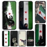 S-Syrian Revolution Flag Phone Case For Samsung S23,23,22,30,21,10,9,Note20 Ultra,Lite,Ultra,5G,Plus,FE,Black Soft Case