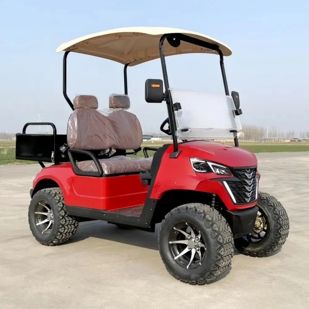 

Electric Golf Cart48V 60V 78V Lithium Battery 2 Seater Off-Road Golf Cart With Rear Cargo Box electric vehicles Super low price