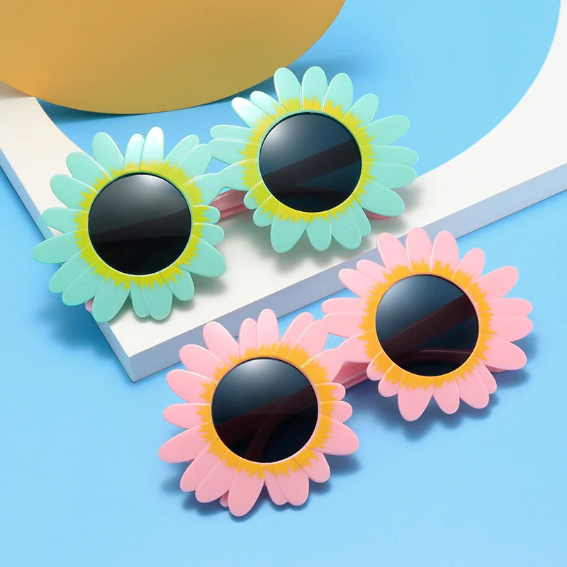 2022 Daisy Sunflower Children's Sunglasses New Cute Boys and Girls Fashion Sunglasses Design