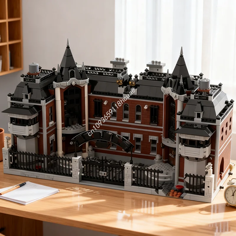 5906pcs MOC Arkham Double The Trouble Super Model Building Christmas Gifts Blocks Architecture Assemble Toy Brick Kids Birthday