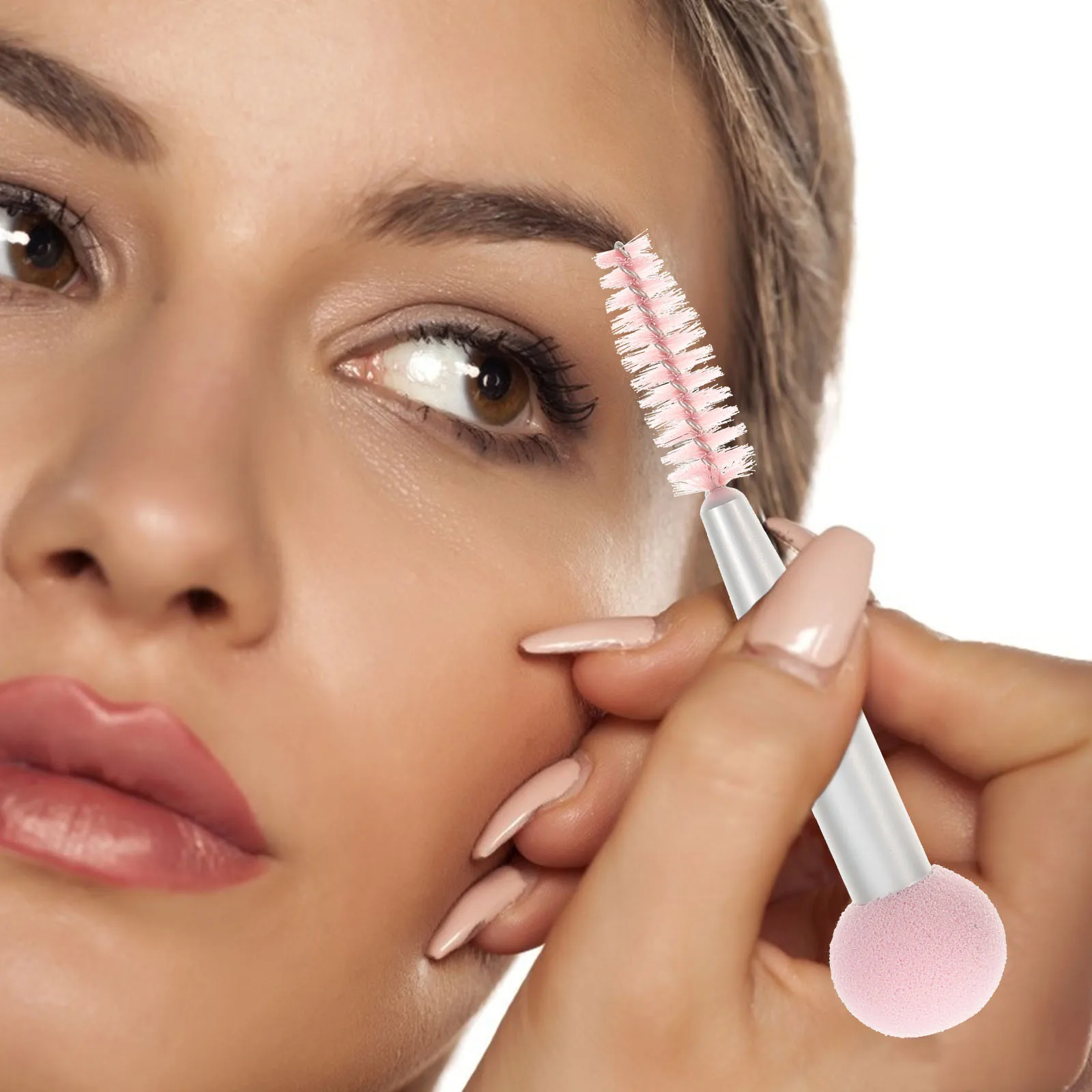 6 pennelli in spugna per trucco, doppia estremità, fondotinta, fard, mascara, applicatore, strumento di bellezza per donne, set di pennelli per ombretto