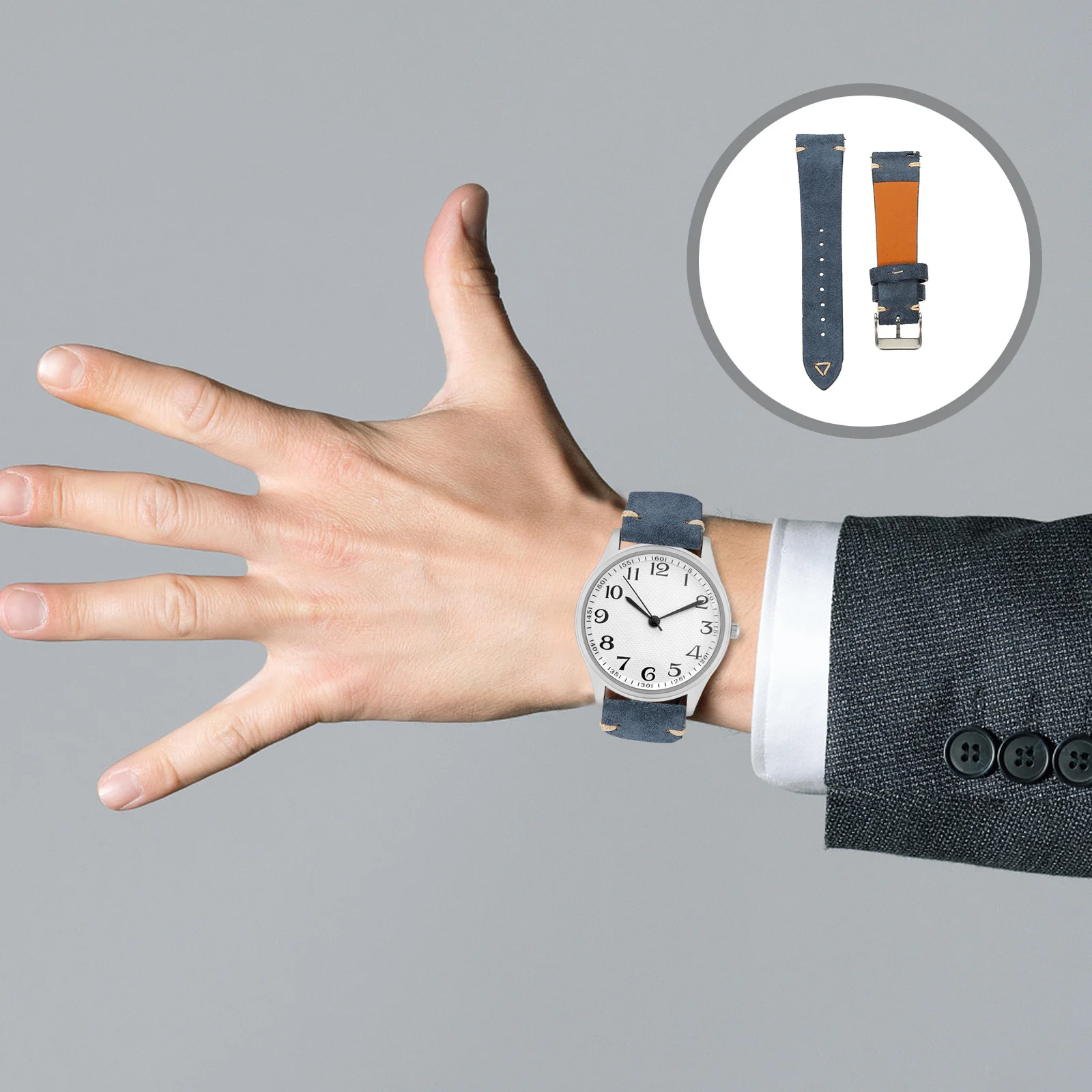 حزام ساعة عصري بديل من جلد البقر، حزام ساعة مريح