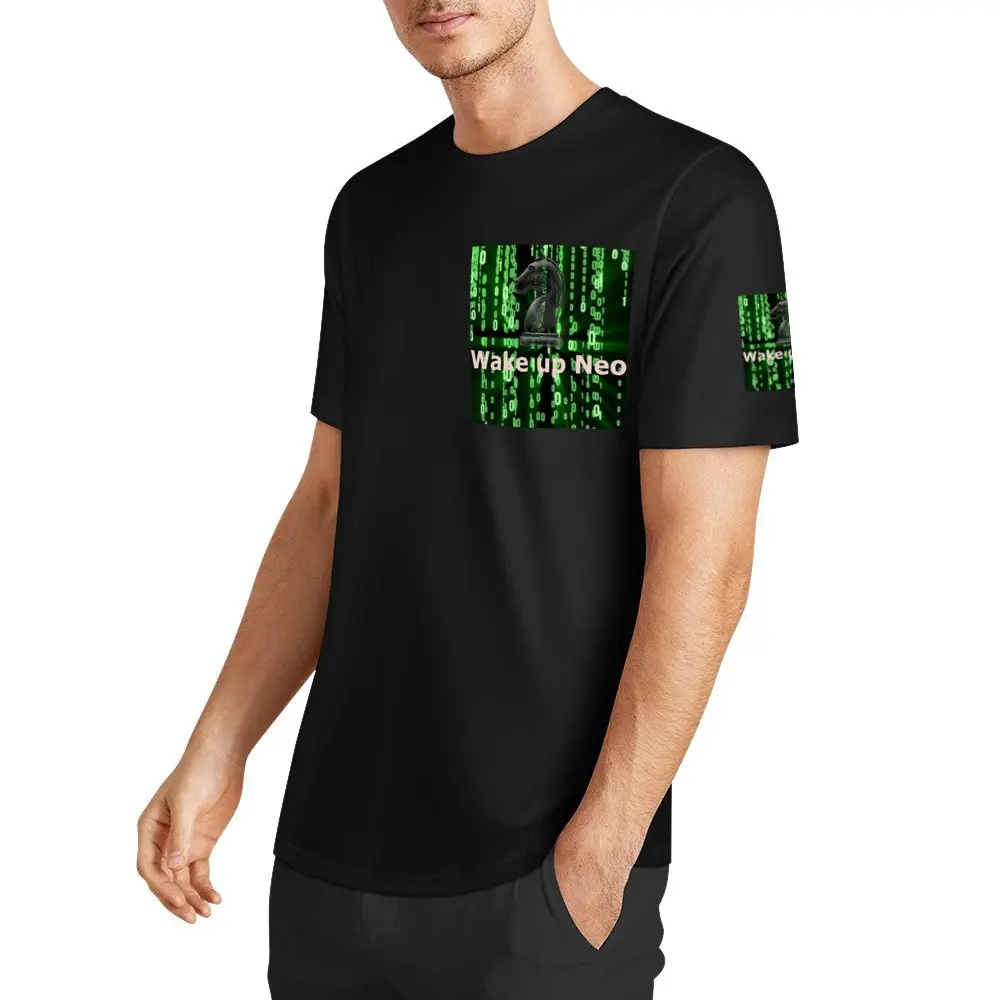 Wake Up Neo For Sale ) T-shirt Crewneck Sports T-shirts Graphic Cool Leisure Funny Novelty Eur Size