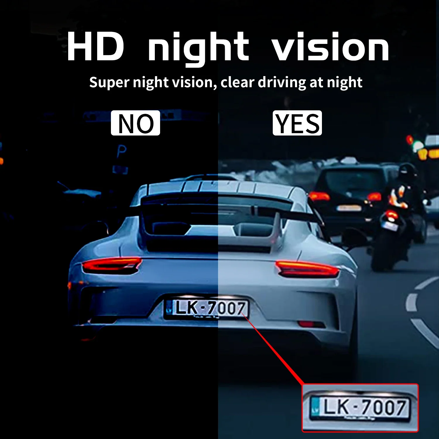 MSFactory Direct Sales 4K Dual Lens Starvis 2 4K Night  Vision Front Rear Video Recorder Vehicle Blackbox Auto DVR Dash Black