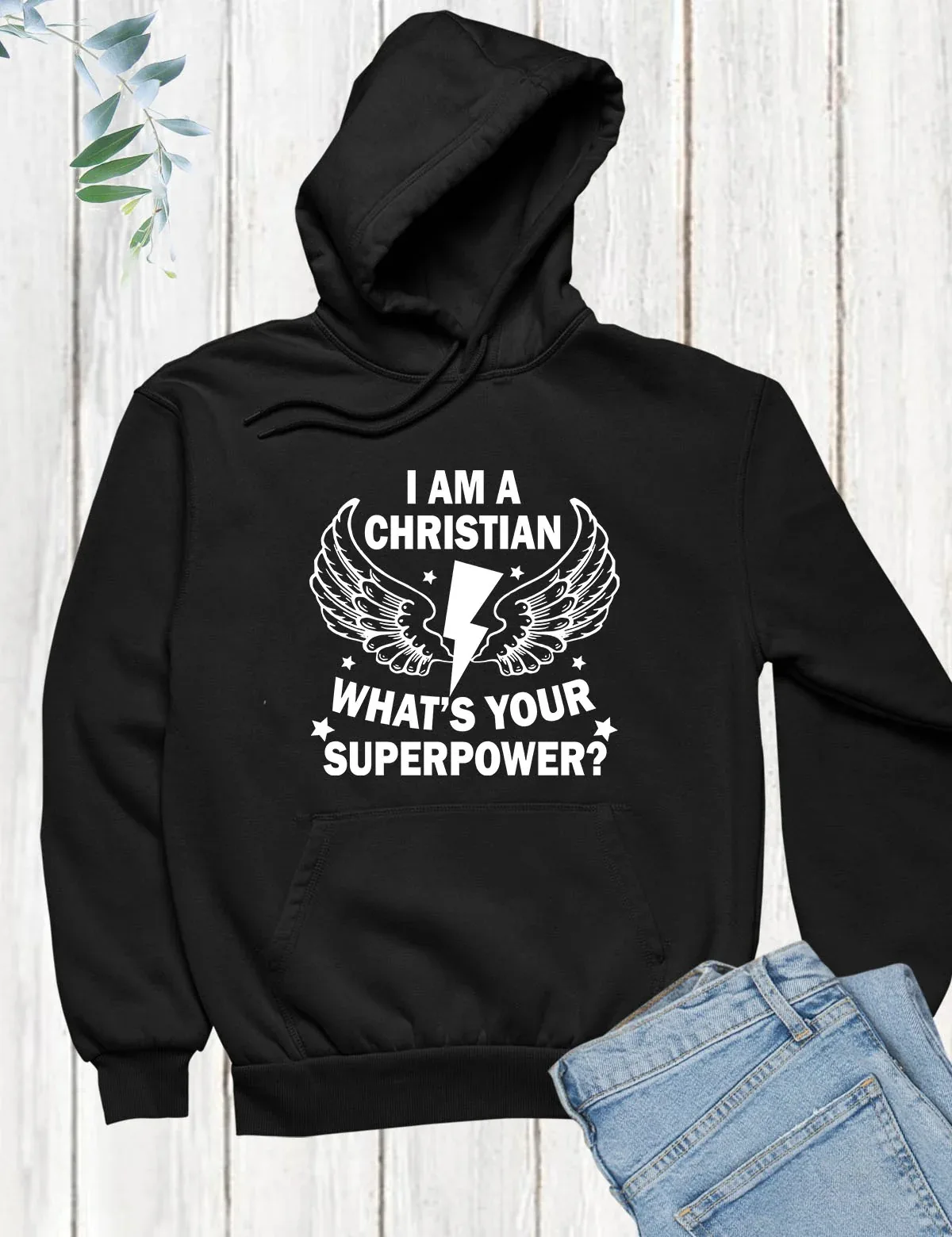 

Толстовка с капюшоном I Am A Christian What's Your Superpower, мужская и женская толстовка с капюшоном и длинными рукавами, пуловер, топы, женская одежда
