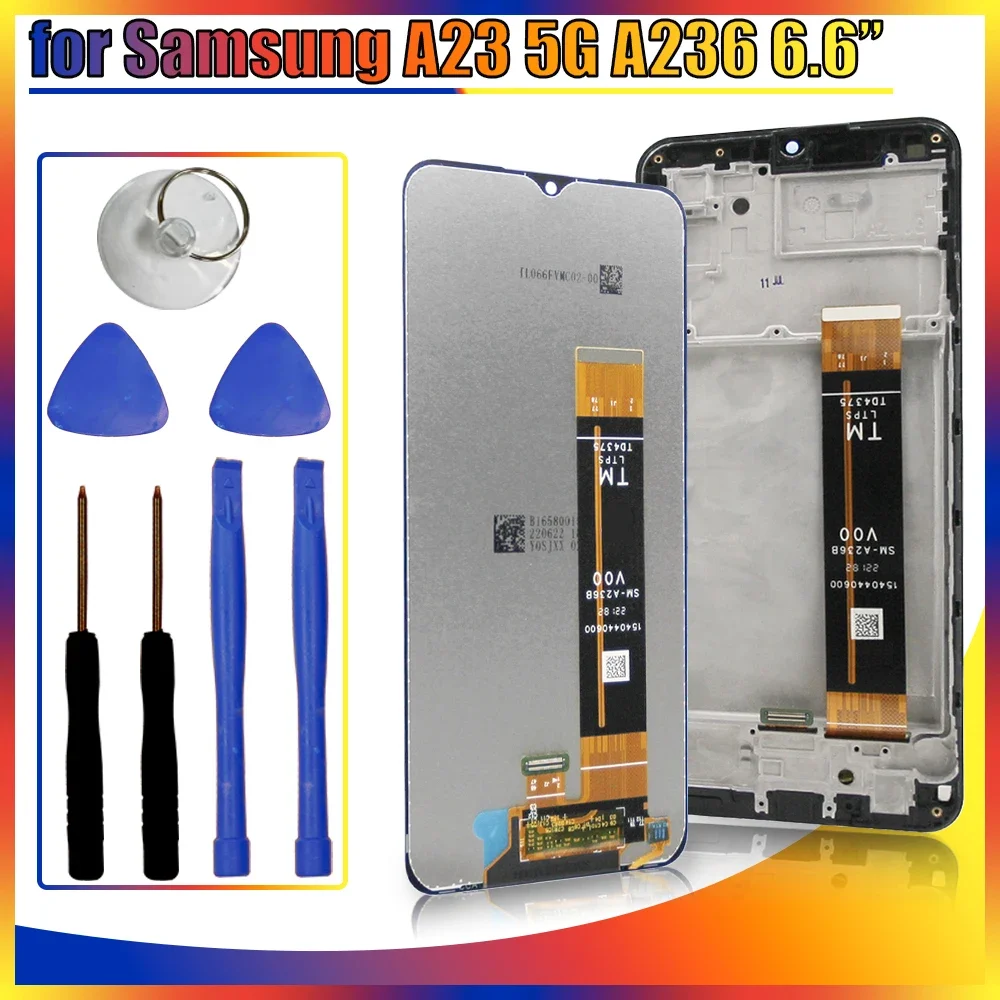 A23 5G LCD for Samsung Galaxy A23 5G A236B LCD Display Touch Screen Digitizer Replacement for Samsung A236 A236U A236B Display