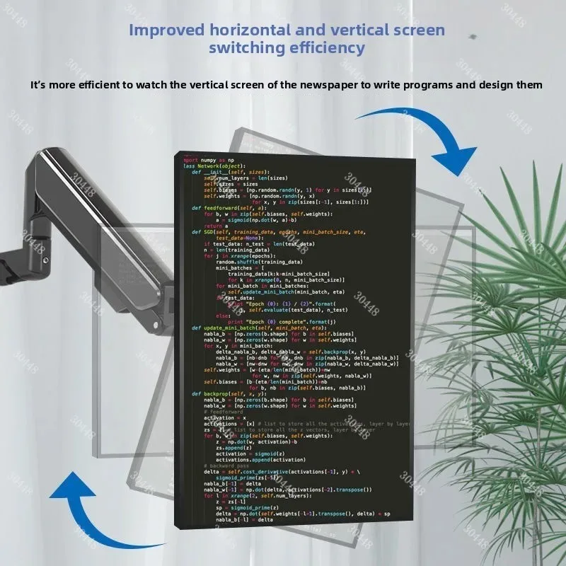 

Подставка для монитора 14–32 дюйма с регулировкой высоты колонны, вращение газовой пружины, свободное выдвижное крепление Hover