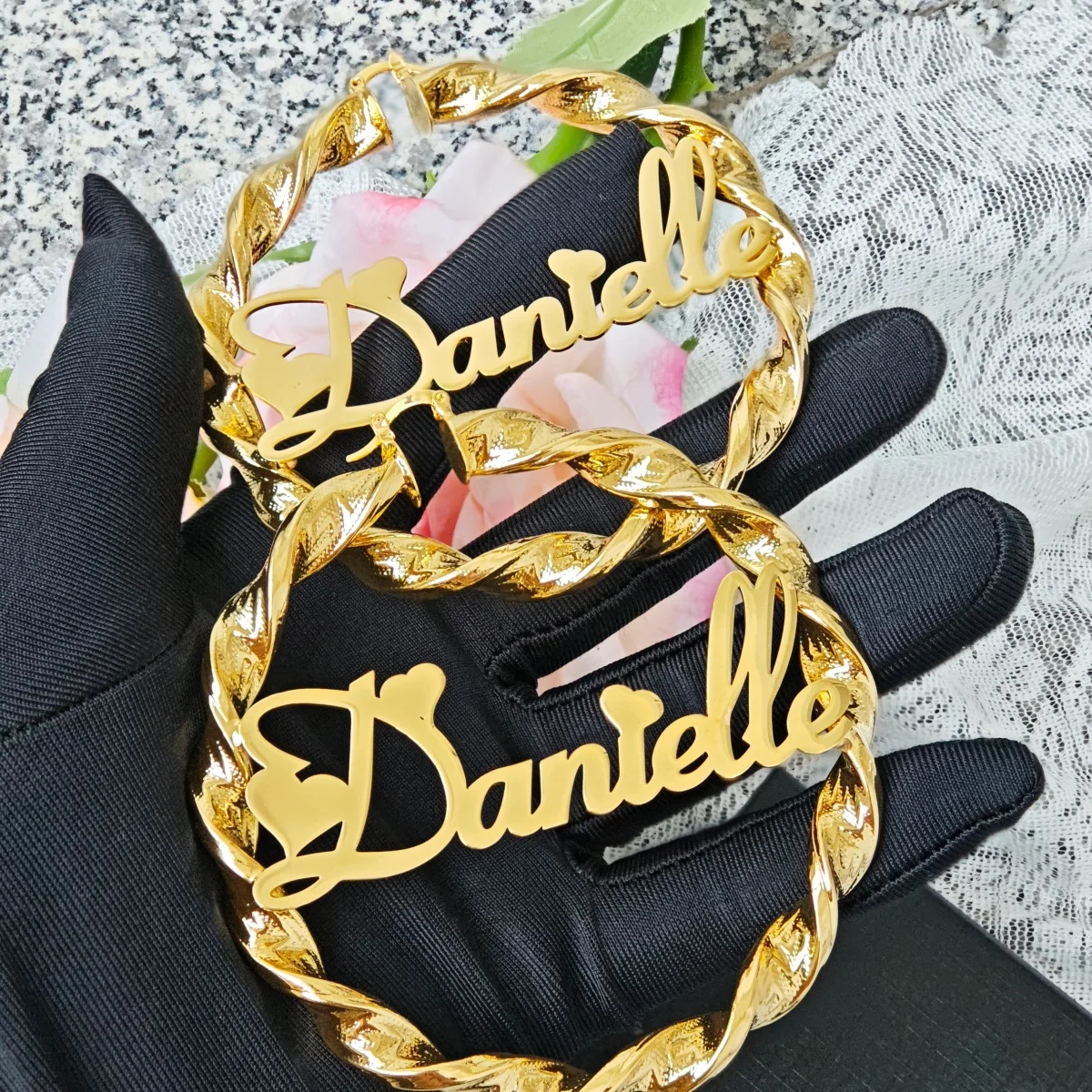 

Customized Stainless Steel Earrings Name Earrings Custom Text Earrings Custom Cartoon Pattern Christmas Decoration Accessories