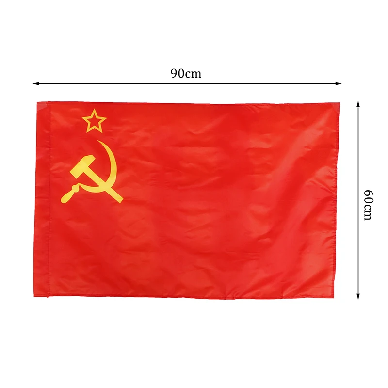 60*90cm Red CCCP Union of Soviet Socialist Republics USSR Flag Banner Home Decor