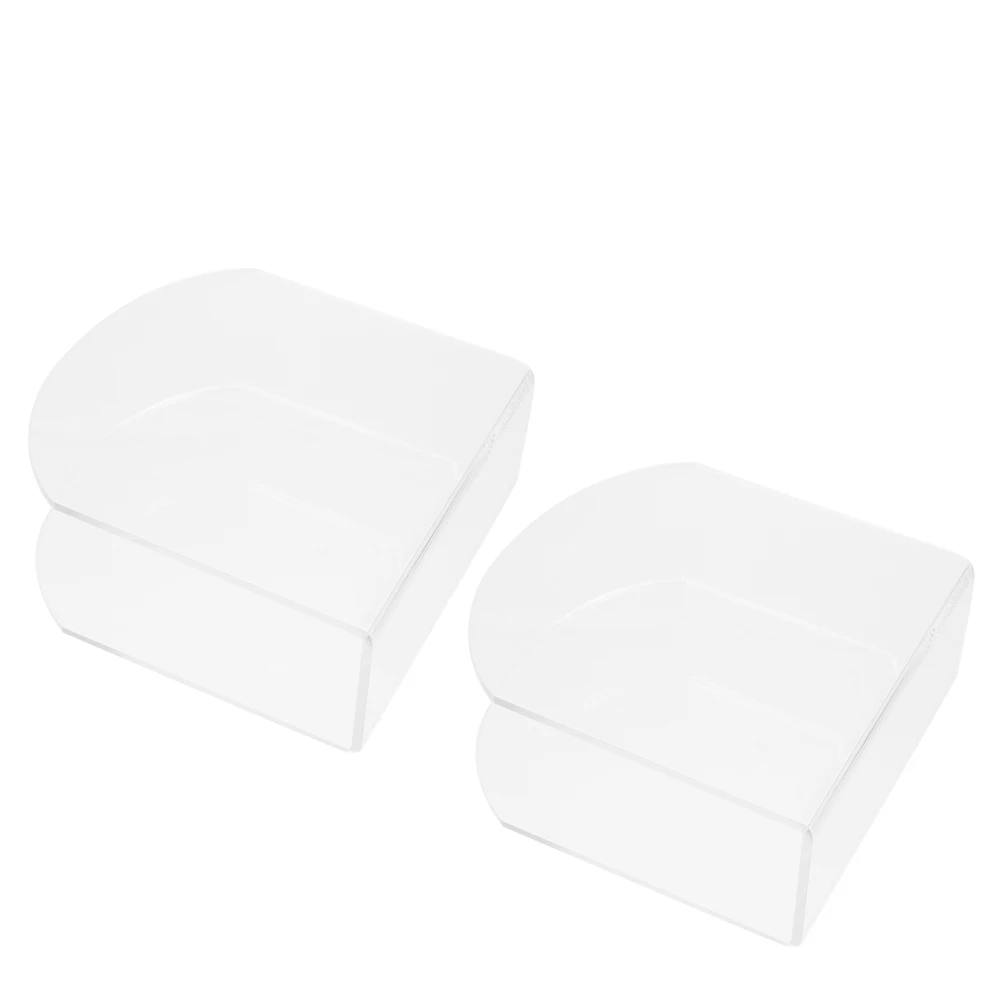 

2pcs Napkin Cocktail Napkin Holders Acrylic Transparent Dinner Dispenser Bathroom Paper Colorful Tissue Box Container Stylish