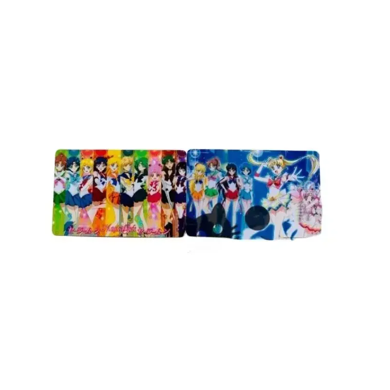 12Pcs/set Self Made Sailor Moon Sailor Mercury Meiou Setsuna Sailor Uranus Anime Classic Series Collection Crystal Card Sticker