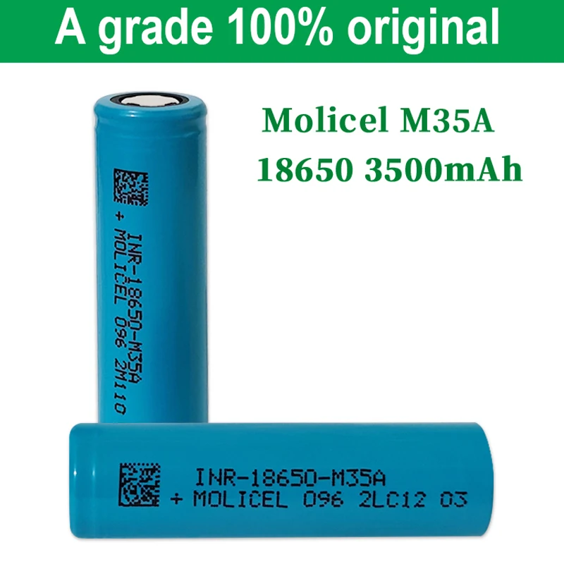 1-12pcs Original Molicel M35A 18650 Rechargeable Battery INR18650 3500mah 10A 3.7V High Capacity Lithium cell For Electric Tools