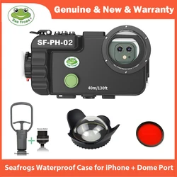 Seafrogs SF-PH-02 40M/130FT Underwater Mobile Housing Waterproof iPhone Case For iphone 15 Pro 15 Plus 14/11/12/13