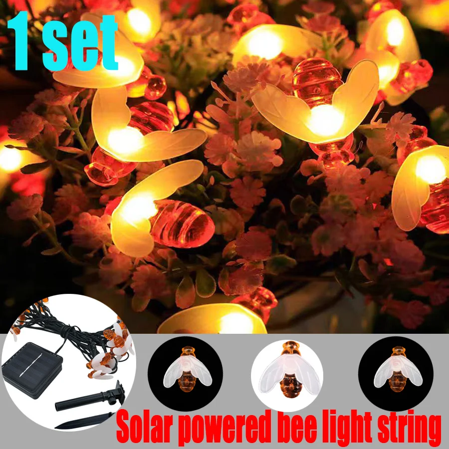 

Solar Fairy Lights LED 8 Modes Outdoor Fairy Lights Waterproof Solar Fairy Lights for Garden Patio Fence Holiday Party Ba