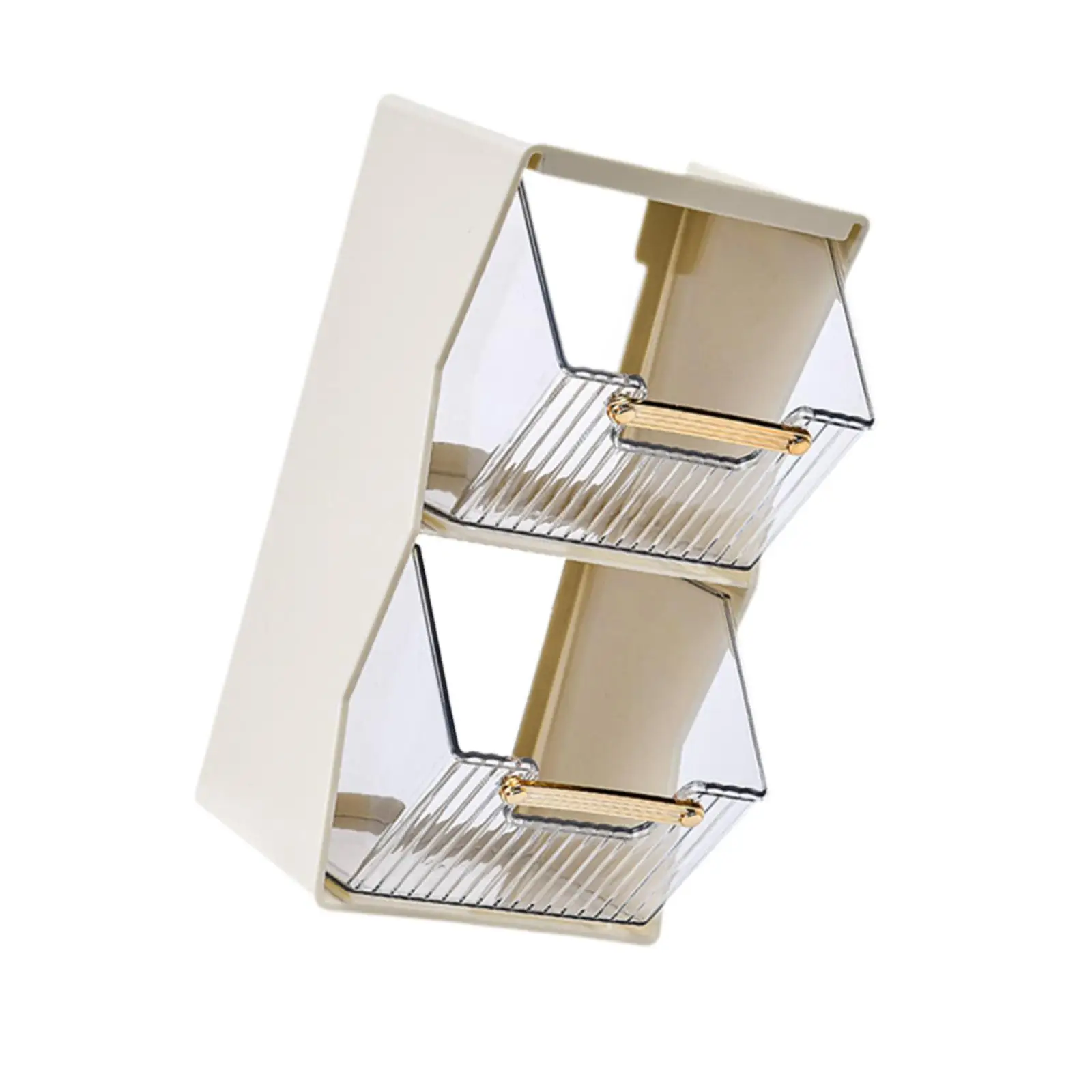 Tea Packet Rack Makeup Organizer 2 Tiers Multi-scenario Detachable Teabag Shelf