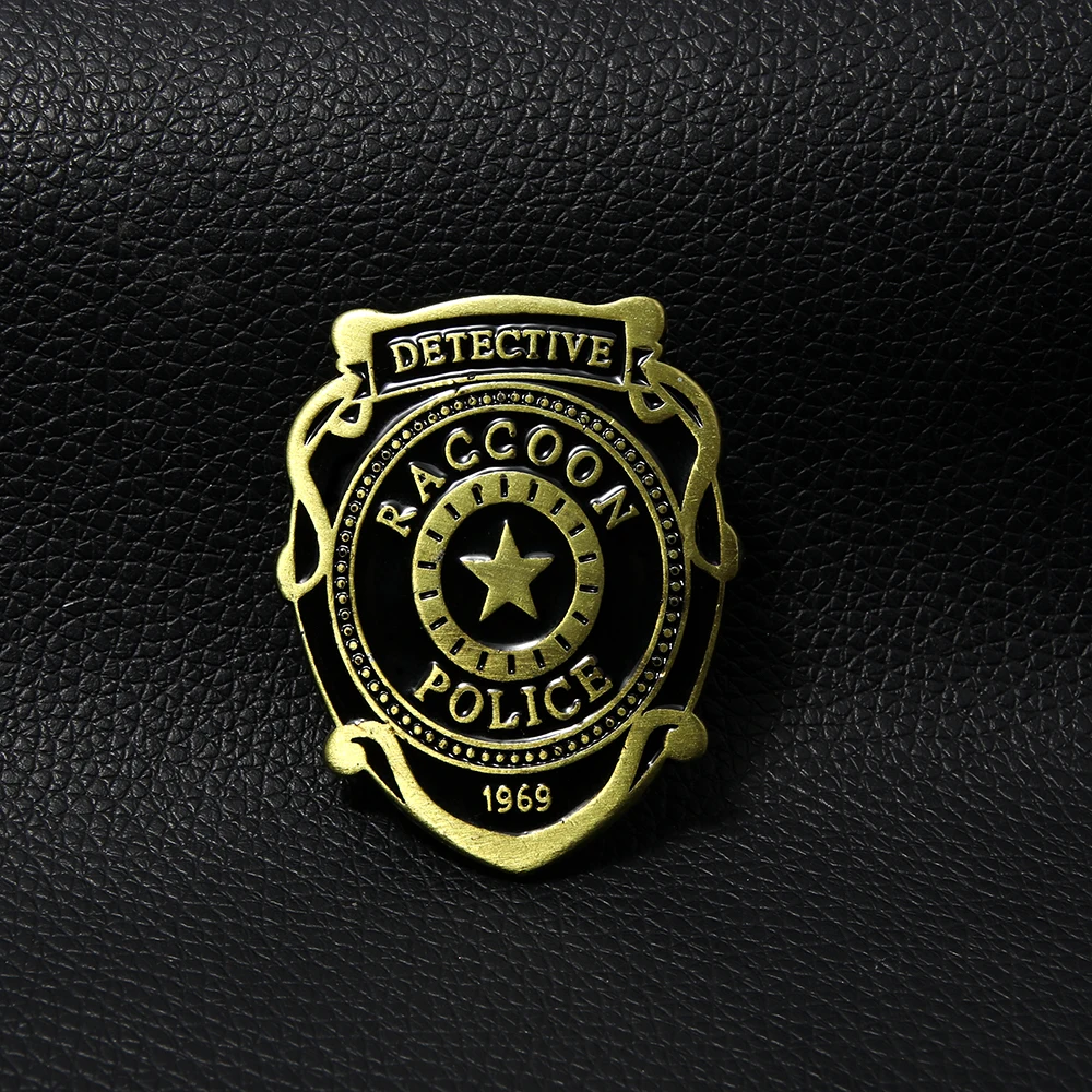 لعبة المقيم الشر الراكون مدينة بروش شارة الخطيئة قوة ليون خريطة محطة شرطة المدينة المباحث الصدر شارة لعب الأدوار هدية #4