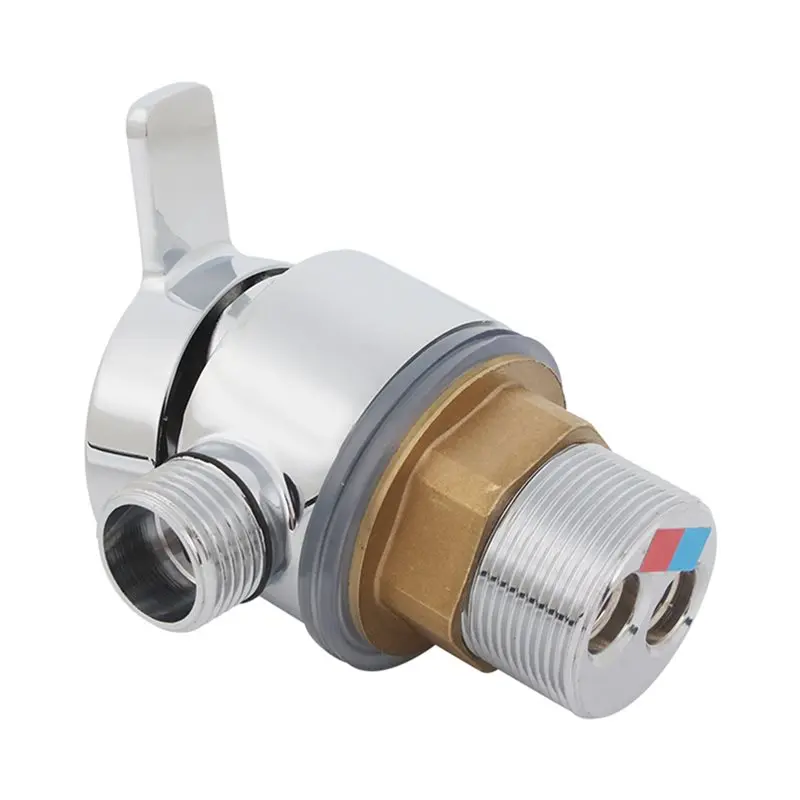 2X Shower Hose Valve Shower Faucet Hot & Cold Water Thermostatic Mixer Mixing Valve Suitable For RV And Yachts