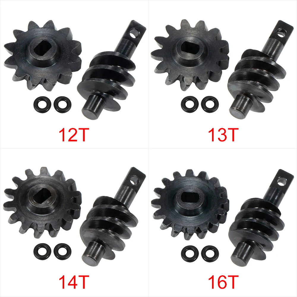 Hardened Steel Overdrive Worm Screw Worm Gear 12T 13T 14T 16T for 1/24 RC Crawler Axial SCX24 Diff Axle Optional Upgrade Parts