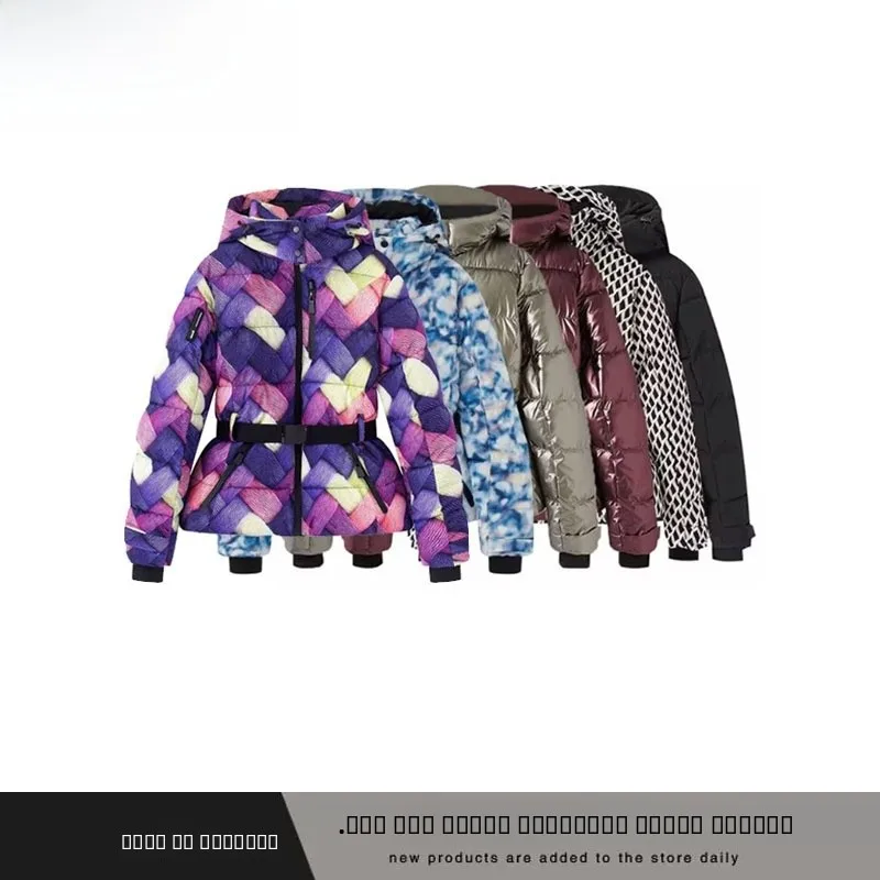 

Faionable ZR Sle женское хлопковое пальто-манто для похудения с поясом, лыжная серия, новая осенне-зимняя верхняя одежда для женщин