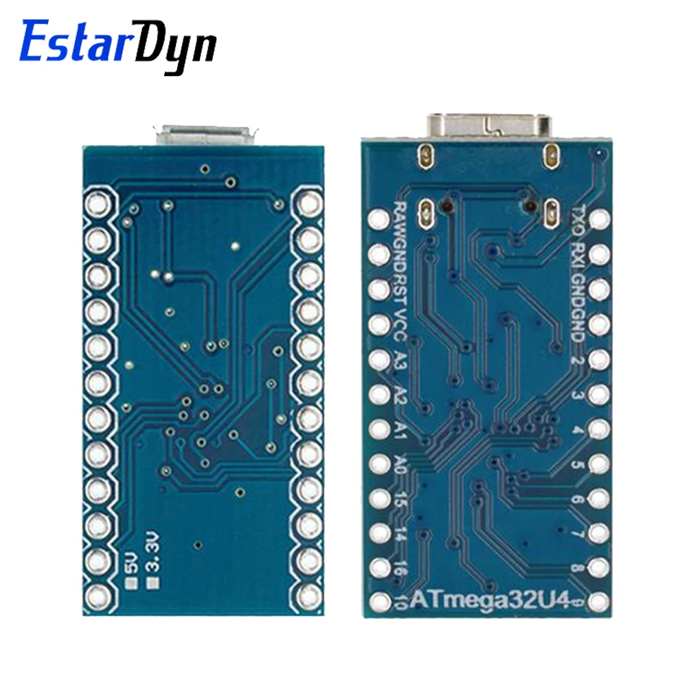 Estardyn ATMEGA32U4-AU/MU Pro Micro Type-C / Micro USB 5V 16MHz Controller Board