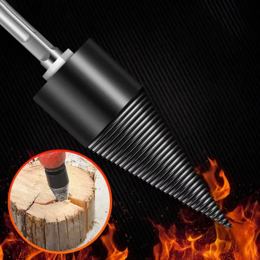 

High Hardness Steel Firewood Splitter Drill Bit Round Shank Hexagonal Shank Woodworking Drill Bit Multifunctional Adjustable