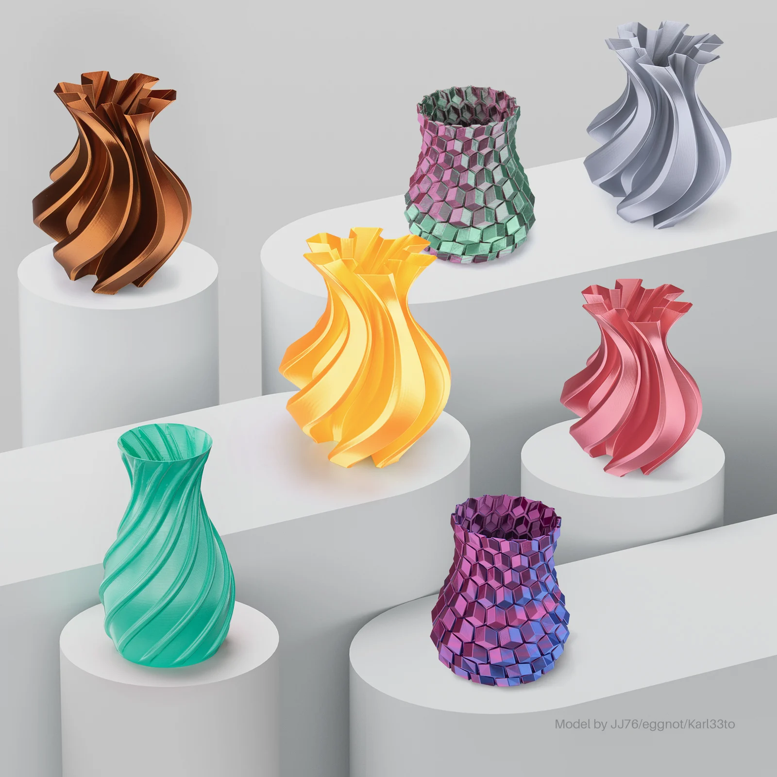 

ELEGOO 2KG/4KG/5KG/10KG 1.75mm Silk PLA Filament,3D Printer Filament For EU US