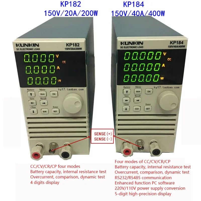 KP182 KP184 Electronic Load Meter Power Test Aging Meter Electronic Load Four/Five Digit Display Test