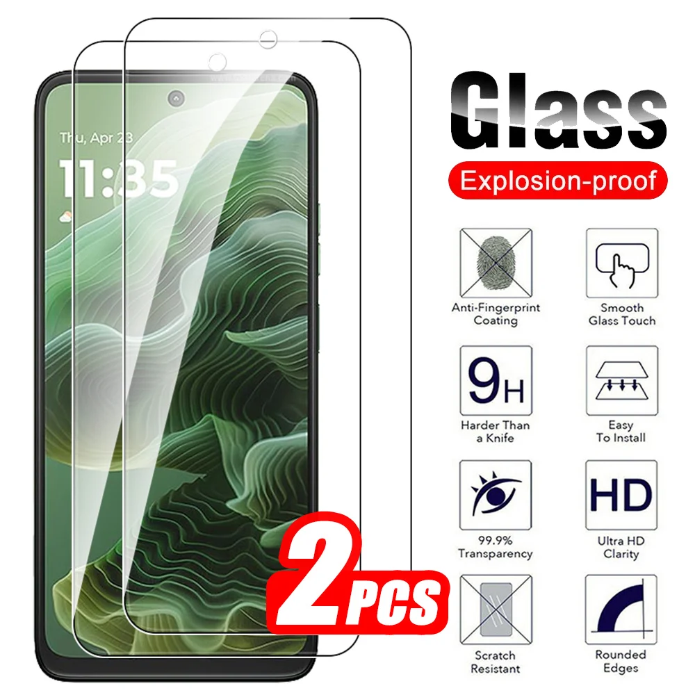 For Motorola G24 Power Protective Glass 2Pcs Tempered Glass For Moto G54 G04 G04S G34 G84 G64 G35 G55 G75 G14 Screen Protectors