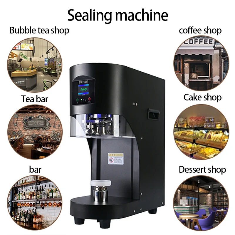 Commercial Sealing Machine Automatic Tin Can Drink/Soda Sealer Cup Body Non-Rotation Aluminum Beer Bottles PET Jar Cans Seamers