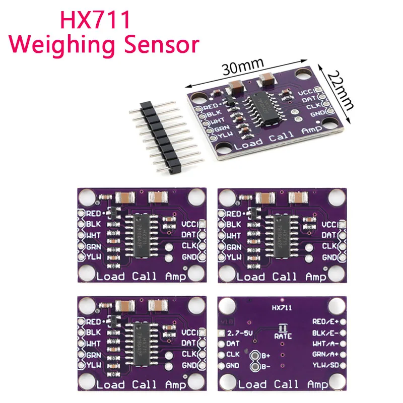 10PCS/1Pc HX711 Weighing Sensor 24-bit A/D Conversion Adapter Load Cell Amplifier Board Weight Sensors