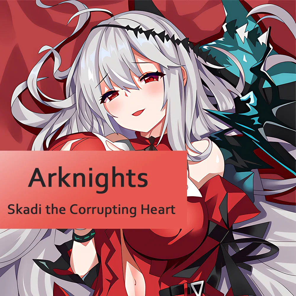 

S The Corrupting Heart Dakimakura Arknights Cover Hing Pillow Cushion Case Full Body Otaku Pillowcase