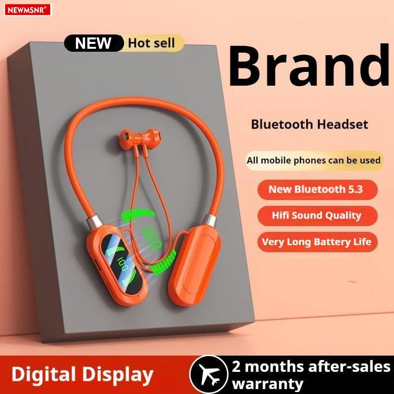 # Светодиодные супермощные Bluetooth 5,3 наушники Hi-Fi звуковые наушники магнитные беспроводные наушники спортивные водонепроницаемые гарнитуры на шею