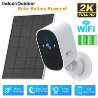 Cámara WiFi de 1080P con batería Solar, cámara de seguridad inalámbrica con energía Solar para exteriores, detección de movimiento AI, Audio bidireccional, visión nocturna