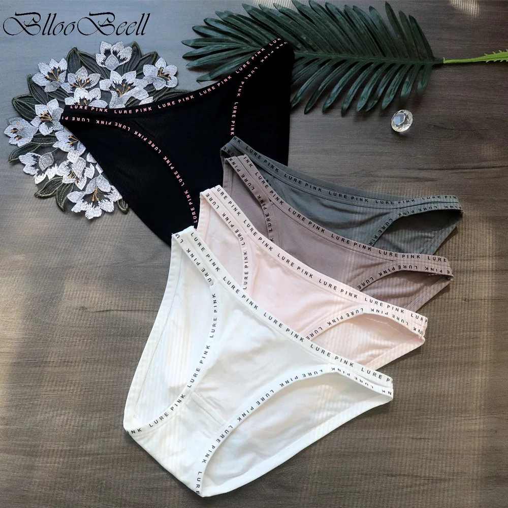 

Fashion Simple Modal Underwear Women's Sexy Panties Letter Thin Band Briefs Low Waist Girl's Sport Triangle Japanese Lingeries