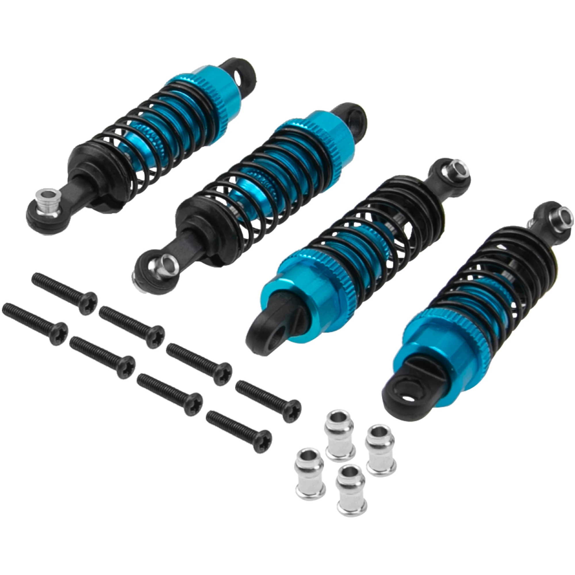 4Pack RC Shocks Absorber Damper 55mm Compatible with WLtoys A949 A959 A969 A979 K929 1/18 RC Car Upgrade Part