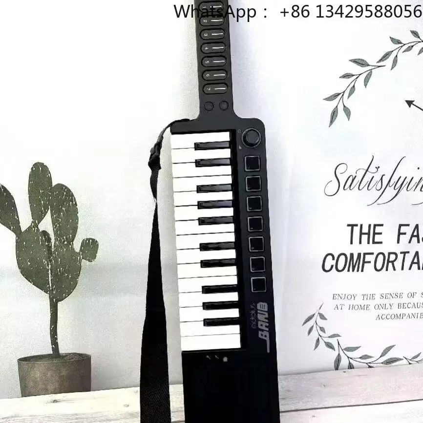 MIDIPLUS 25-Key Portable Electronic Organ Versatile Multi-Functional Music Keyboard for Band Guitarists Durable ABS Material