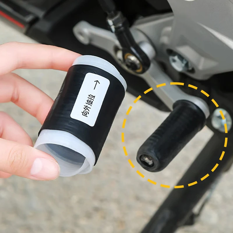 SEAMETAL – couvercle de levier de vitesse en caoutchouc pour moto, couvercle de protection pour pédale de levier de vitesse, accessoires de moto